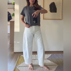 Everlane The Way High Curve Jean in Ecru Size 27